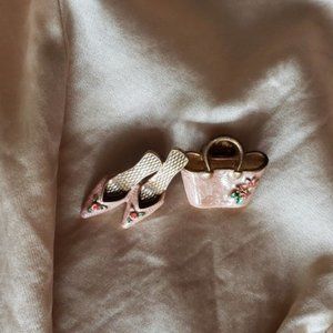Avon Vintage Purse & Heels Brooch Pin